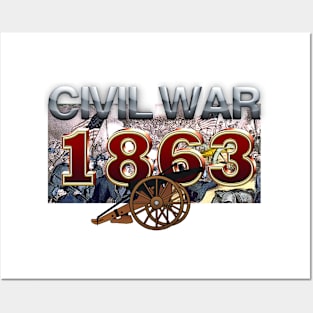 Civil War 1863 Posters and Art